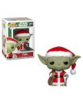 Фигура Funko Pop! Star Wars: Holiday Santa Yoda (Bobble-Head), #277 - 2t