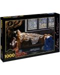 Пъзел D-Toys от 1000 части - Спящата красавица, Джон Колиър - 1t