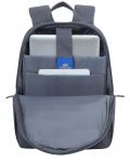 Чанта за лаптоп Rivacase - 7560, 15.6'', сива - 3t