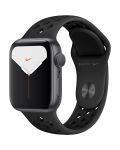 Смарт часовник Apple - Nike S5, 40mm, сив с черна каишка - 1t