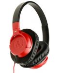 Слушалки Audio-Technica - ATH-AX1iS, червени - 2t