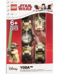 Ръчен часовник Lego Wear - Star Wars, Yoda - 8t