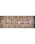 Панорамен пъзел Clementoni от 1000 части - Микеланджело, Сикстинска капела - 2t