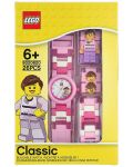 Ръчен часовник Lego Wear - Classic, розов - 6t