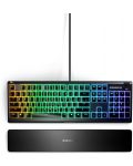 Гейминг клавиатура SteelSeries - Apex 3, RGB, черна - 2t