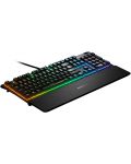 Гейминг клавиатура SteelSeries - Apex 3, RGB, черна - 3t