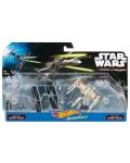 Комплект звездни кораби Mattel Hot Wheels Star Wars - Rogue One, Tie Fighter vs X-Wing - 5t