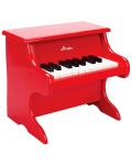 Детски музикален инструмент Hape - Пиано, червено, от дърво - 2t