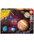 Неонов пъзел Educa от 1000 части - Слънчевата система - 1t
