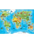 Пъзел Educa от 150 части - Световна карта със забележителности - 2t