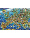 Пъзел Educa от 500 части - Необикновена карта на Европа - 2t