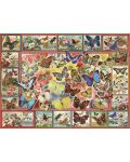 Пъзел Anatolian от 1000 части - Пеперуди, Барбара Бер - 2t