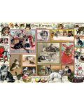 Пъзел Anatolian от 2 x 500 части - Комикс с котета и кученца, Барбара Бер - 2t