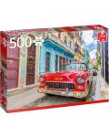 Пъзел Jumbo от 500 части - Хавана, Куба - 1t