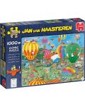 Пъзел Jumbo от 1000 части - Състезание с балони, Ян ван Хаастерен - 1t