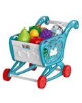 Игрален комплект Bowa - Супермаркет с количка за пазаруване, 56 части - 3t
