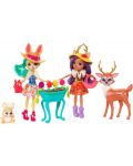 Игрален комплект Mattel Enchantimals - Магическата градина на Danessa Deer и Fluffy Bunny - 1t
