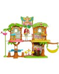 Игрален комплект Mattel Enchantimals - Кафене в Джунглата, с кукла и животинче - 1t