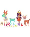Игрален комплект Mattel Enchantimals - Магическата градина на Danessa Deer и Fluffy Bunny - 2t