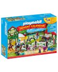 Коледен адвент календар Playmobil - Ферма за коне - 1t