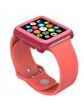 Калъф Speck - CandyShell Fit, Apple Watch 38 mm, Crimson Red/Splash Pink - 1t