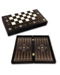 Луксозна игра 2 в 1 - Табла и шах, Арабско цвете - 1t