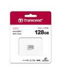 Карта памет Transcend - 128 GB, 300S, UHS-I U3 V30 A1, microSDXC, Class10 - 2t