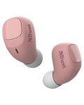Безжични слушалки Trust - Nika Compact, TWS, розови - 2t