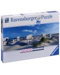 Панорамен пъзел Ravensburger от 1000 части - Плажни столове на остров Силт - 1t