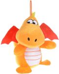Плюшена играчка Morgenroth Plusch – Оранжев седящ Динозавър, 22 cm - 1t