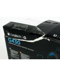 Гейминг слушалки Logitech G430 - 7.1 Surround, черни/сини (разопакован) - 5t