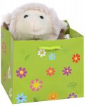 Плюшена играчка Morgenroth Plusch – Пролетна овчица в торбичка, 12 cm - 1t