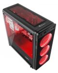 Кутия Genesis - Irid 300, mid tower, черна/червена/прозрачна - 5t