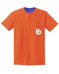Тениска две лица Misfit Army Robots, оранжева/синя, размер M - 1t