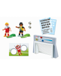 Комплект фигурки Playmobil Sports & Action - Футболисти с футболна врата - 3t