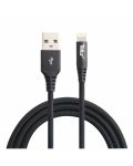 Кабел Tellur - TLL155221, USB-A/Lightning, 1 m, черен - 1t