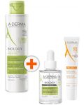 A-Derma Biology & Protect Комплект - Мицеларна вода, Серум и Флуид, SPF50+, 200 + 30 + 40 ml - 1t