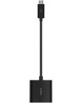 Адаптер Belkin - USB-C/Ethernet/Charge, черен - 3t