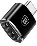 Адаптер Baseus - CATOTG-01, USB-C/USB-A, черен - 1t