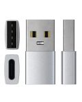 Адаптер Satechi - Aluminum, USB-A/USB-C, сребрист - 3t