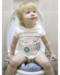 Адаптор за тоалетна чиния BabyJem - С бухалчета, сив - 5t