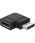 Адаптер Delock - 66297, DisplayPort, 90°, черен - 1t