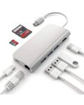 Адаптер Satechi - ST-TCMAS, USB-C/MultiPort, сребрист - 3t