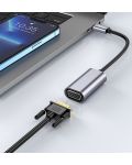 Адаптер Hoco - UA21, USB-C/VGA, Metal Gray - 2t