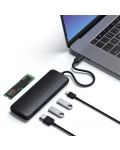 Адаптер Satechi - ST-UCHSEK, USB-C/MultiPort, черен - 4t