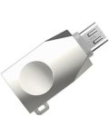 Адаптер Hoco - UA10 OTG, Micro USB/USB-A, сребрист - 4t