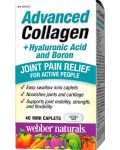 Advanced Collagen + Hyaluronic Acid and Boron, 40 мини каплети, Webber Naturals - 1t