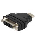 Адаптер Vivanco - 47075, HDMI/DVI, черен - 1t