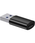 Адаптер Baseus - Ingenuity OTG, USB-A/USB-C, черен - 3t