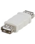 Адаптер Vivanco - 45262, USB-А/USB-А, бял - 1t